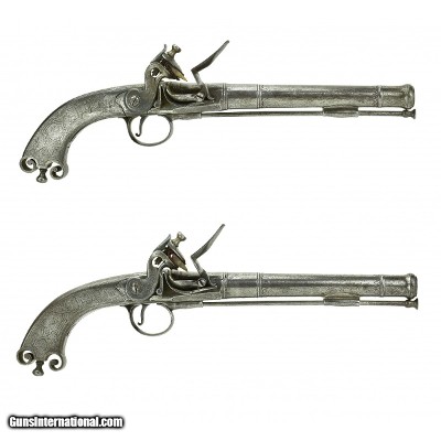"Pair of Scottish Flintlock Pistols by W. Brander (AH5062)"