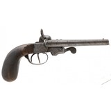 "Belgian Double Barrel Pinfire Pistol .40 Cal (AH6726)" - 1 of 4