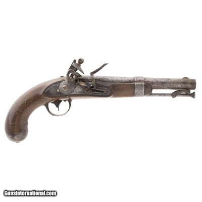 "U.S. Model 1836 Flintlock pistol (AH6665)"