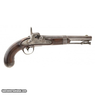 "U.S. Model 1836 converted percussion pistol (AH6859)"