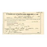 "Treasurer and Tax Collector’s Office receipt dated December 11th 1886 (WEC122)" - 1 of 2