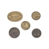 "Five Old West Trade Coins (WEC126)" - 1 of 2