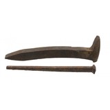 "Railroad spike and nail from Billy Hattich (WEC147)" - 1 of 5