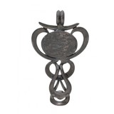 "4 Southwestern Indian Pottery Figurines, 7 rings (several marked Zuni), Bracelet and Ring Attached Together (WEC157)" - 2 of 9