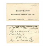 "Two Business Cards for J.G. Conner and Emmett Dalton (WEC168)" - 2 of 3