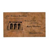 "William Hattich Christmas Card made of Copper, Bird Cage Theatre Tombstone, Arizona (WEC181)" - 1 of 1