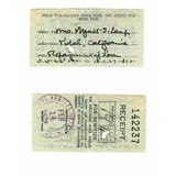 "Wells Fargo receipt to Mrs. Earp for $14.00 (WEC212)" - 1 of 1