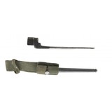 "WWII British No.4 Mk.II spike bayonet with scabbard & frog (MEW2436)" - 1 of 2