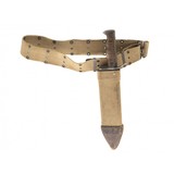 "U.S. M1917 Bolo fighting knife with scabbard & pistol belt (MEW2462)" - 1 of 4