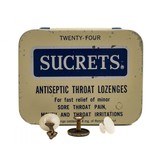 "Wyatt Earp Cufflinks and Stud in a Sucrets Tin (WEC177)" - 1 of 3