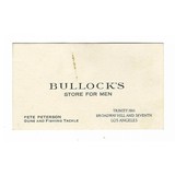 "Business Card for Bullocks Store for Men (WEC179)" - 3 of 3