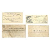 "Four Antique Documents of Various Debts Late 19th Century (WEC185)" - 1 of 5