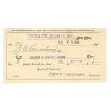 "Four Antique Documents of Various Debts Late 19th Century (WEC185)" - 5 of 5