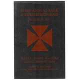 "Santa Anita Rancho “First Annual Sale of Registered Hogs" (WEC160)" - 1 of 2