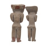 "An Extraordinary Pair of Pre-Classic Ceramic Votive Figures (WEC352)" - 2 of 2