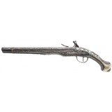 "Silver Inlayed Middle Eastern Flintlock Pistol (AH8157)" - 7 of 7
