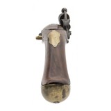 "Revolutionary War Era Flintlock Pistol by Waters with Spring Bayonet (AH8110)" - 2 of 6