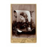 "Beautiful CDV photo of Lena Slaughter taken in Edina, MO Circa 1890s (WEC124)" - 1 of 2