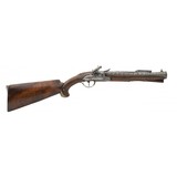 "Beautiful Pair of Stocked Flintlock Blunderbuss Pistols w/ Spring Bayonets (AH8088)" - 10 of 19