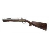 "Beautiful Pair of Stocked Flintlock Blunderbuss Pistols w/ Spring Bayonets (AH8088)" - 18 of 19