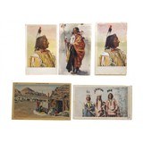 "Lot of Western and Native American Postcards with 4 Cigarette Cards (WEC359)" - 3 of 8