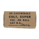 "38 Colt Super Box 50rds Ball Ammo (AM165)" - 1 of 1