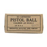"US Military 45ACP 50rd Box Ball Ammo (AM158)" - 1 of 2