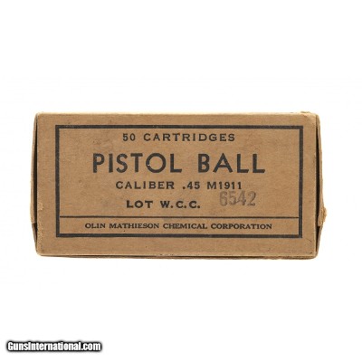 "US Military 45ACP 50rd Box Ammo (AM157)"