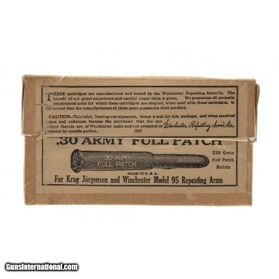 "30 Army Full Patch Unopened Box Collectable Ammo (AM226)"