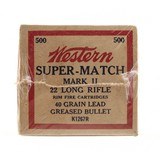 "22 LR Western Super Match 500rds Ammo (AM229)" - 1 of 2