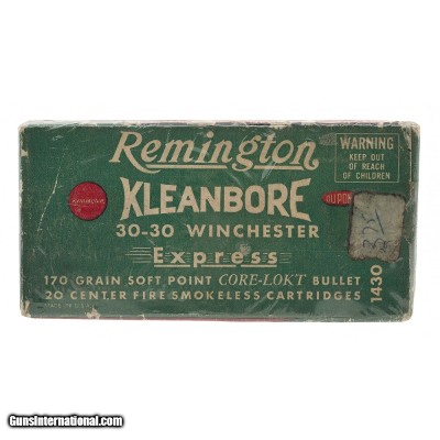 "30-30 Win. Remington Full Box Ammo (AM450)"