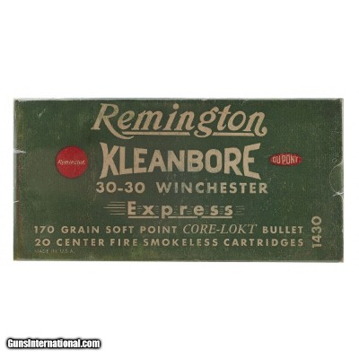 "30-30 Winchester Remington Full Box Ammo (AM187)"