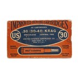 "30-40 Krag Central Fire Vintage Ammo (AM490)" - 1 of 2