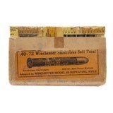 "40-72 Winchester Soft Point 20rds Vintage Ammo (Am493)" - 1 of 3