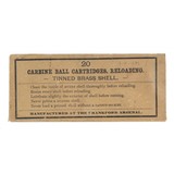 "45-70 Carbine Ball Frankford Arsenal Vintage Ammo (AM502)" - 1 of 2