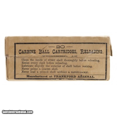 "45-70 Carbine Ball Frankford Arsenal Vintage Ammo (AM504)"