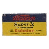 "357 Magnum Western Super-X Vintage Ammo (AM520)" - 1 of 2