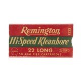 "22 Long Remington Hi Speed Kleanbore (AM583)" - 1 of 3