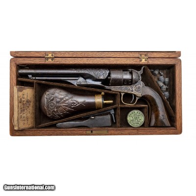 "Cased Factory Engraved Colt 1860 Army (AC524)"