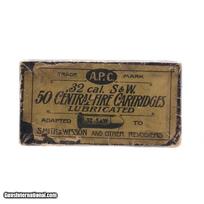 ".32cal. S&W By Scarce A.P.C. Cartridges (AM606)"