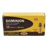 "38 S&W 50 Rounds By Dominion (AM609)" - 1 of 2