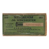 ".38 Winchester BLANK Vintage Cartridges (AM615)" - 1 of 1