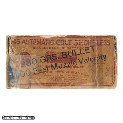 ".45 Automatic Colt Smokeless CF Vintage Ammo (AM613)"