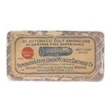 ".38 Automatic Colt Smokeless By UMC (AM654)" - 1 of 2
