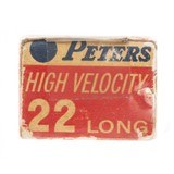 "22 Long RF High Velocity Vintage Ammo (AM639)" - 2 of 2