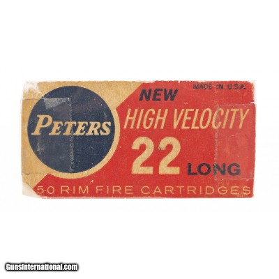 "22 Long RF High Velocity Vintage Ammo (AM639)"