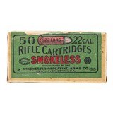 ".22 Long Smokeless Target Vintage Ammo (AM644)" - 1 of 2