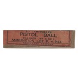 ".45 1911 Pistol Ball From Frankford Arsenal (AM685)"