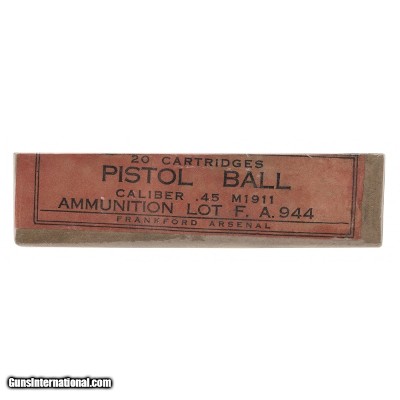 ".45 1911 Pistol Ball From Frankford Arsenal (AM685)"