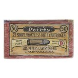 ".22Short Peters Smokeless Cartridges (AM699)" - 1 of 1